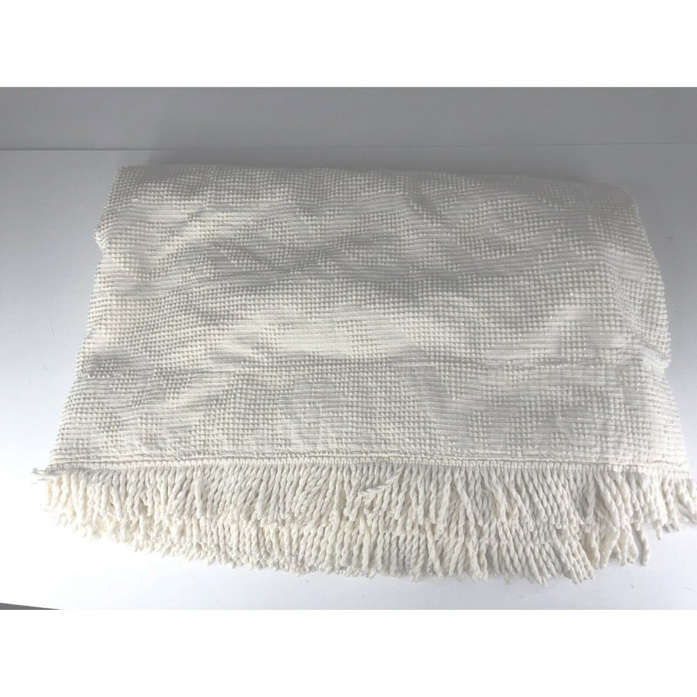 Vinrage Normandle Ideal Bed Spread Cotton Adjusted 107x74 White Cottage